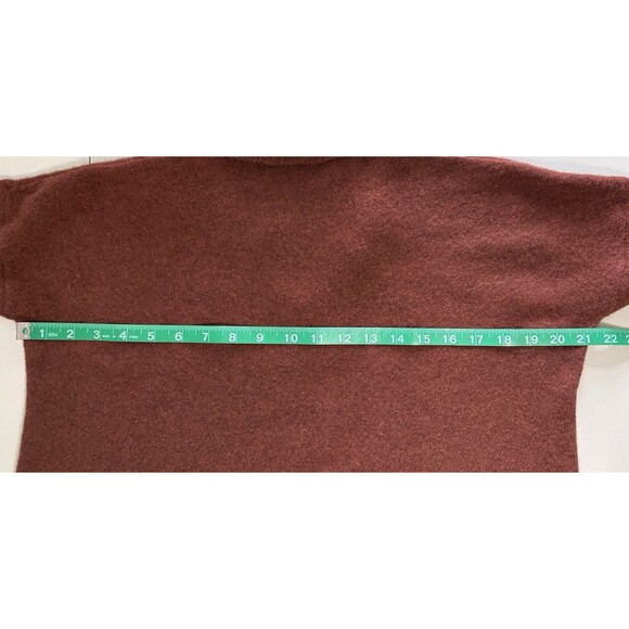 Madewell Women's Brown Collared Polo Sweater Minimalist Quiet Luxury Casual Sm - Picture 7 of 8